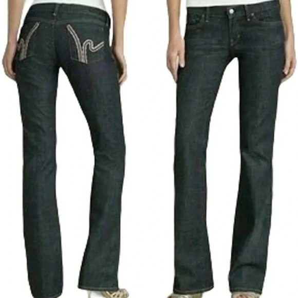 Citizens Of Humanity Jerome Dahan Crochet “h” #234 Low Waist Bootcut Stretch 27 - Picture 1 of 13